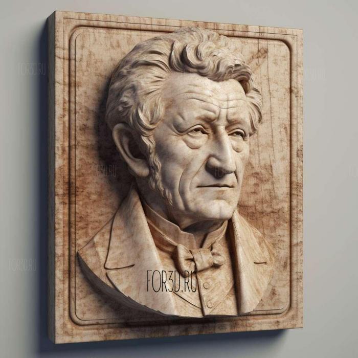 Thomas Malthus 1 stl model for CNC